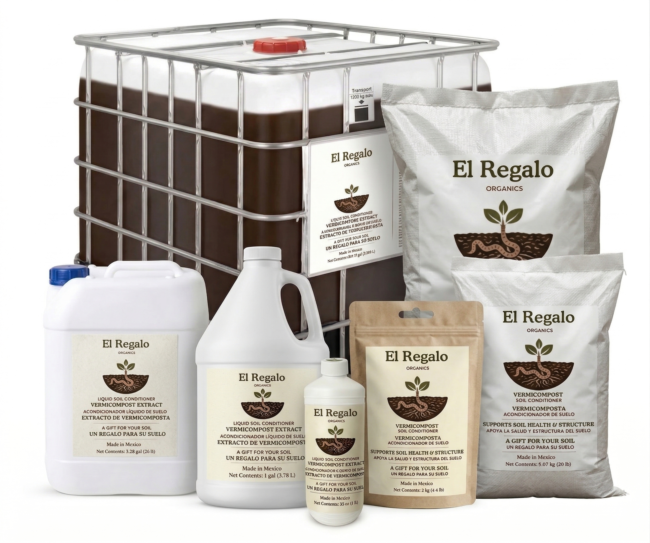 El Regalo Organics complete product family.