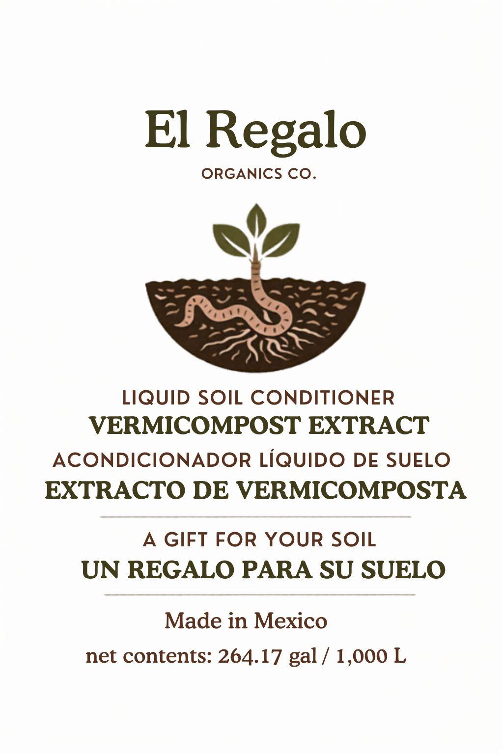 Front label for the liquid product.
